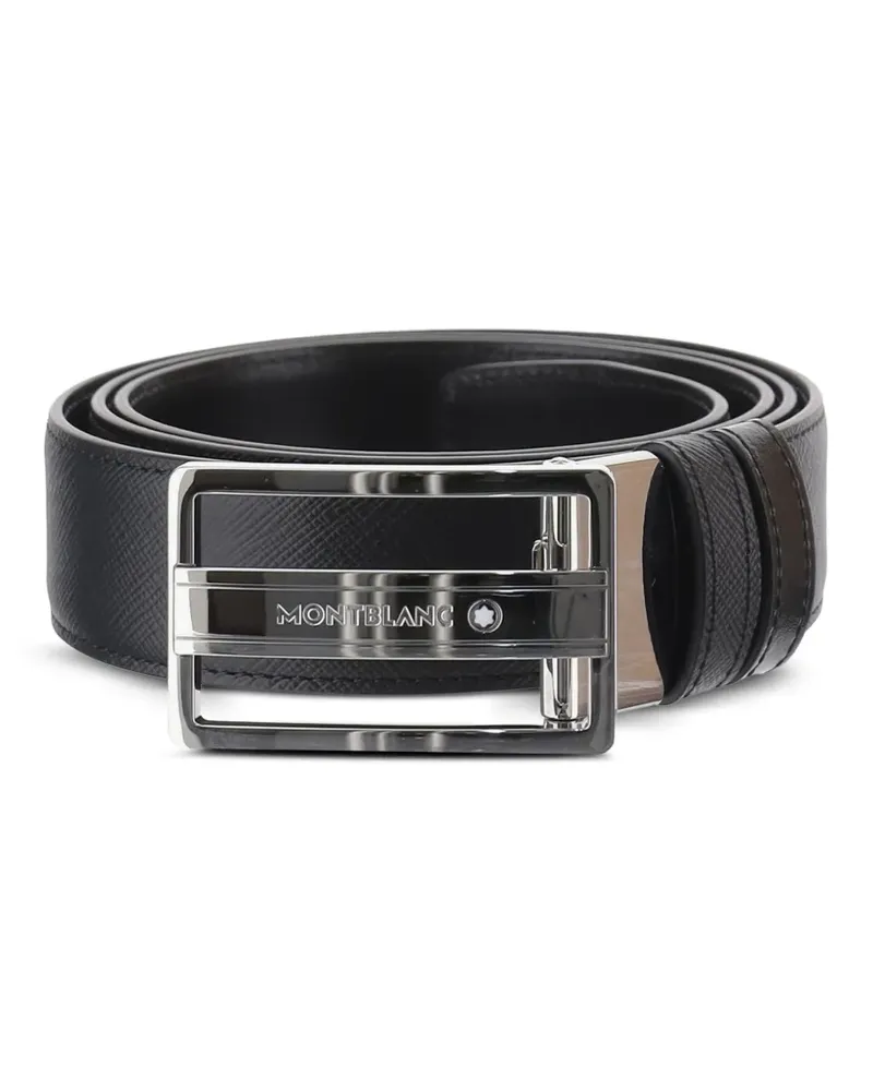 Montblanc Wendbarer Gürtel mit Logo-Schnalle - Schwarz Schwarz