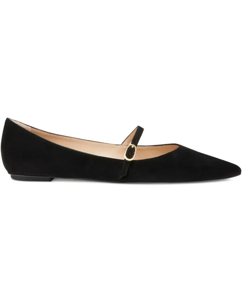 Stuart Weitzman Emilia Ballerinas mit spitzer Kappe - Schwarz Schwarz