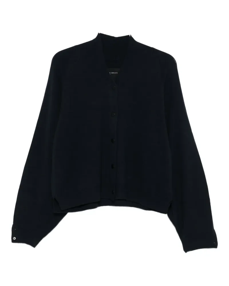 CORDERA Cardigan mit V-Ausschnitt - Blau Blau