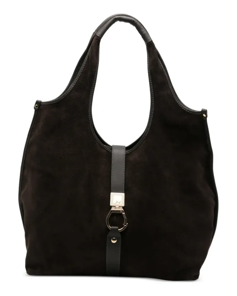 MARC ELLIS Schultertasche aus Wildleder - Braun Braun