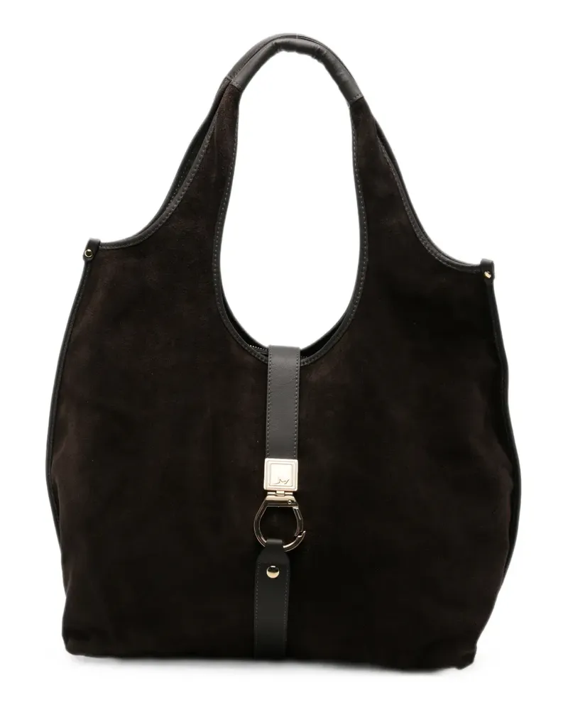 MARC ELLIS suede leather shoulder bag - Braun Braun