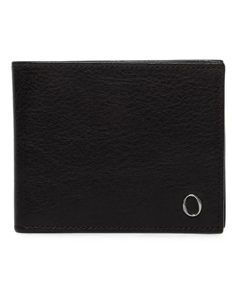 Orciani Lagoon embossed billfold wallet - Schwarz Schwarz