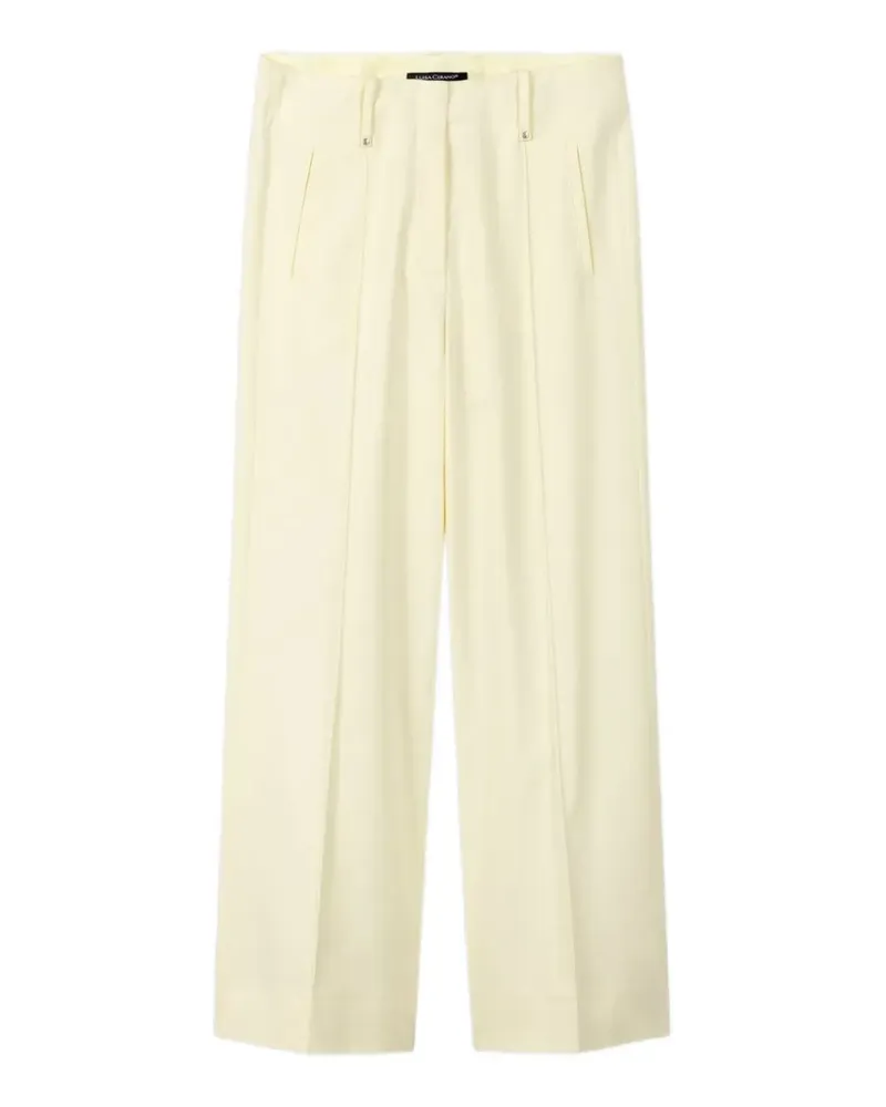 Luisa Cerano pleated trousers - Gelb Gelb