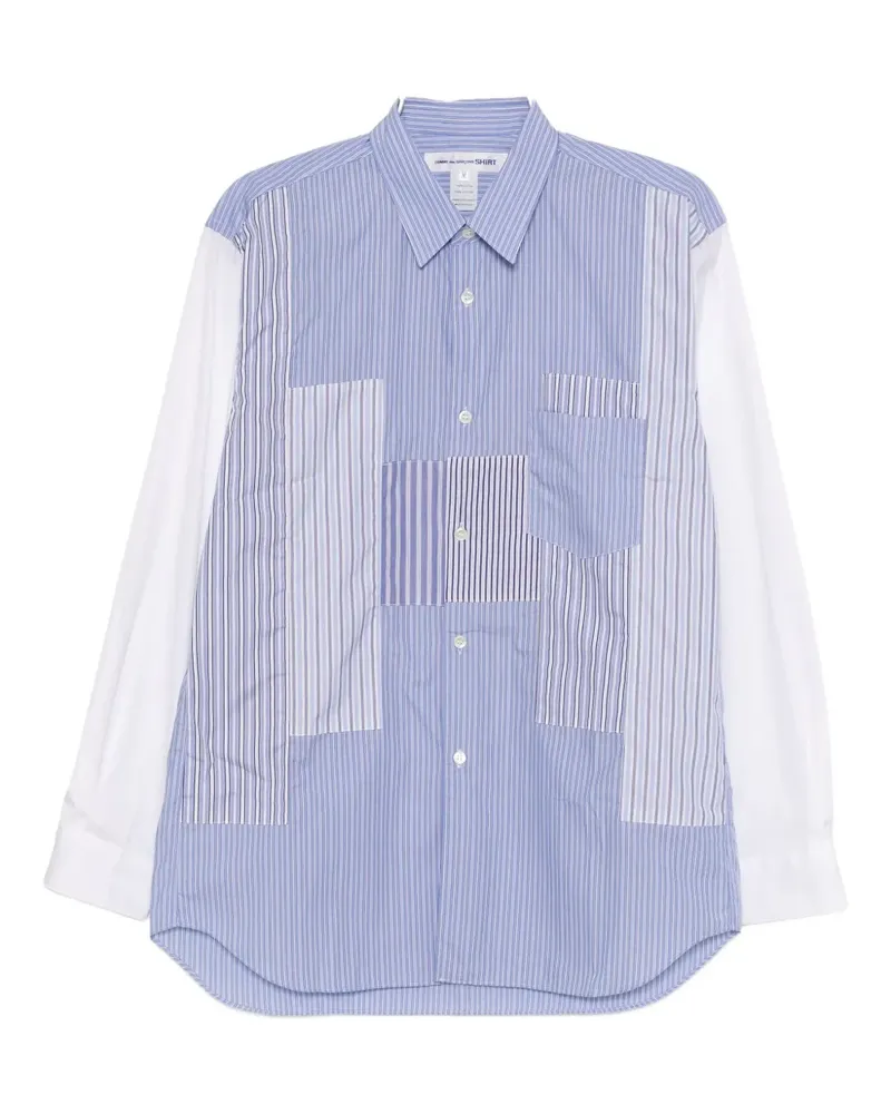 Comme des Garçons Gestreiftes Hemd - Blau Blau