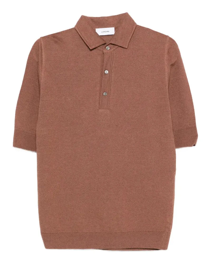 LARDINI buttoned polo shirt - Braun Braun