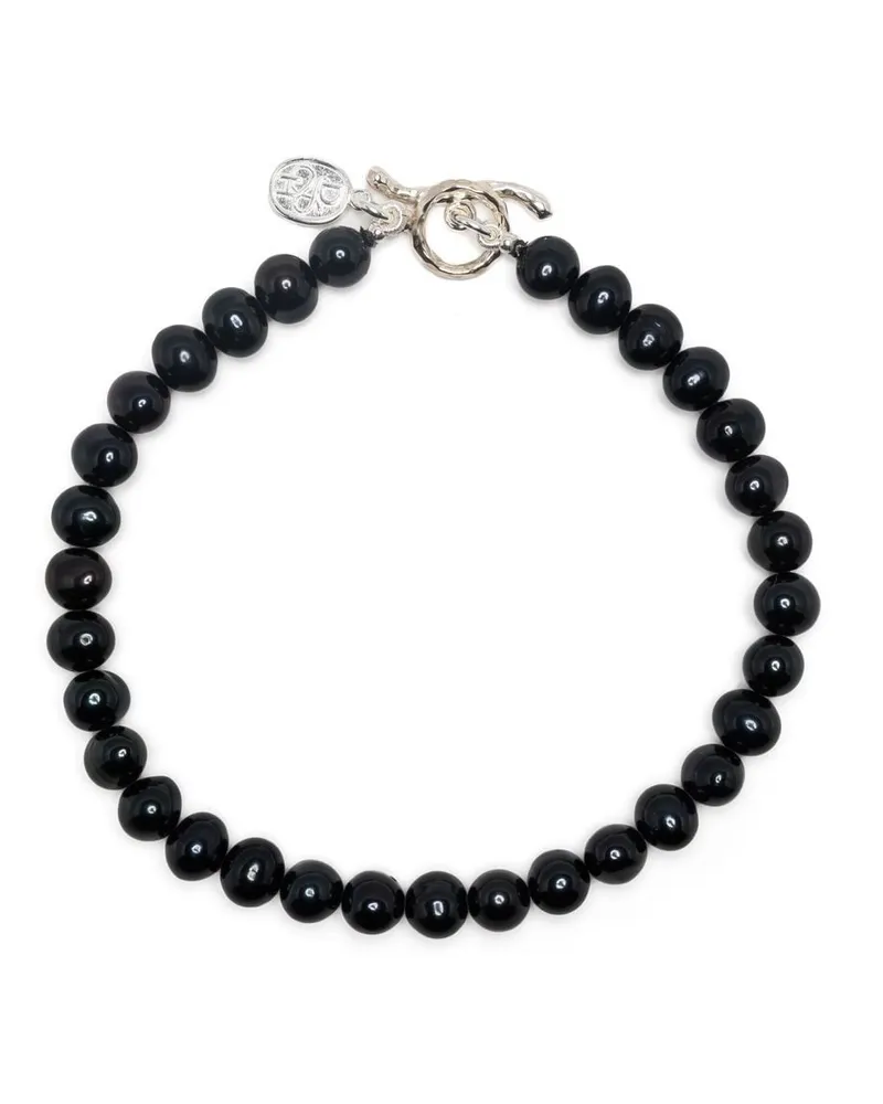 Dower & Hall Armband mit Knebelverschluss - Schwarz Schwarz