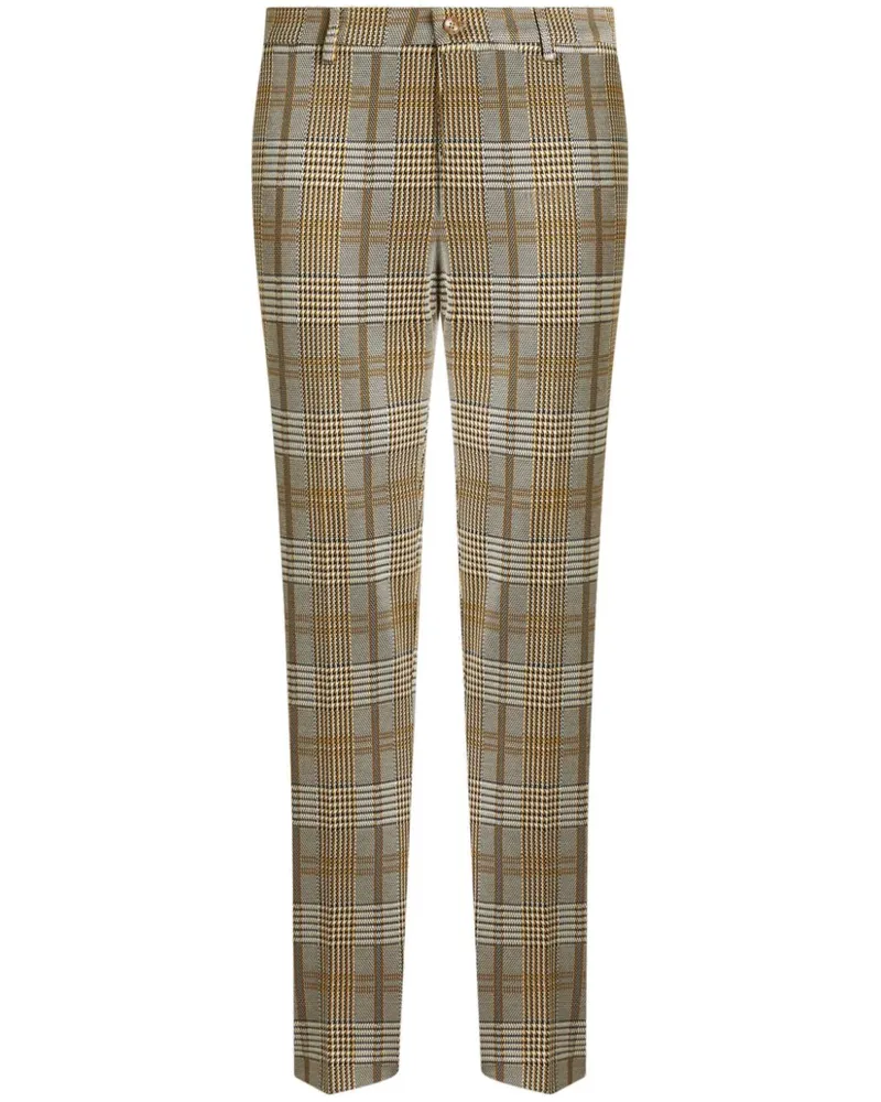 Etro Karierte Hose - Gelb Gelb