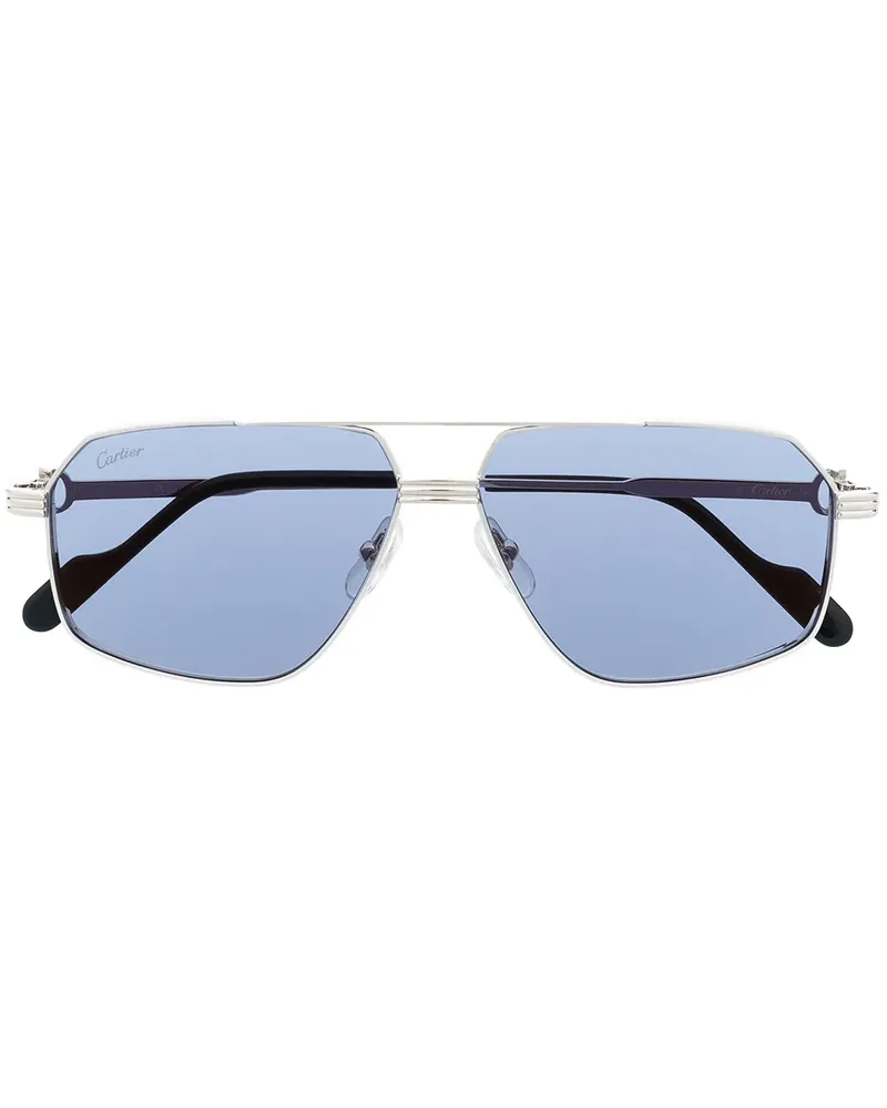 Cartier C de Cartier Sonnenbrille - Grau Grau