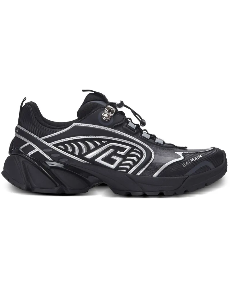 Balmain Cosmic Dust-Technical Sneakers - Schwarz Schwarz