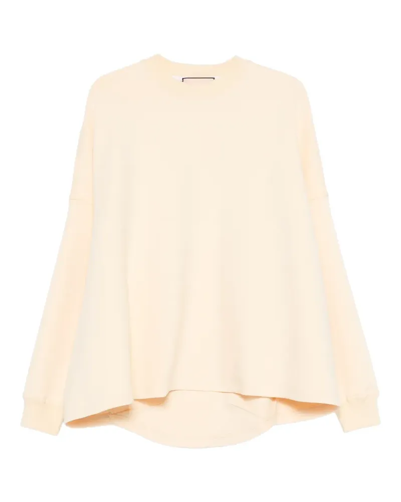 PLAN C Sweatshirt mit Rundhalsausschnitt - Gelb Gelb