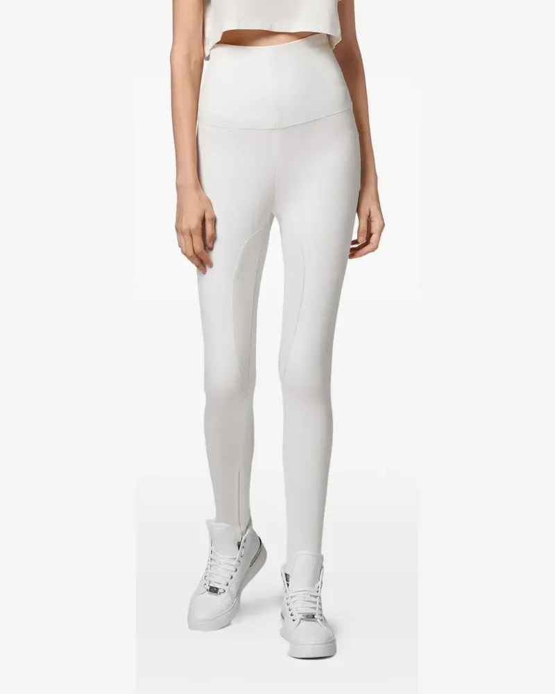 Philipp Plein Leggings mit hohem Bund - Weiß Weiß