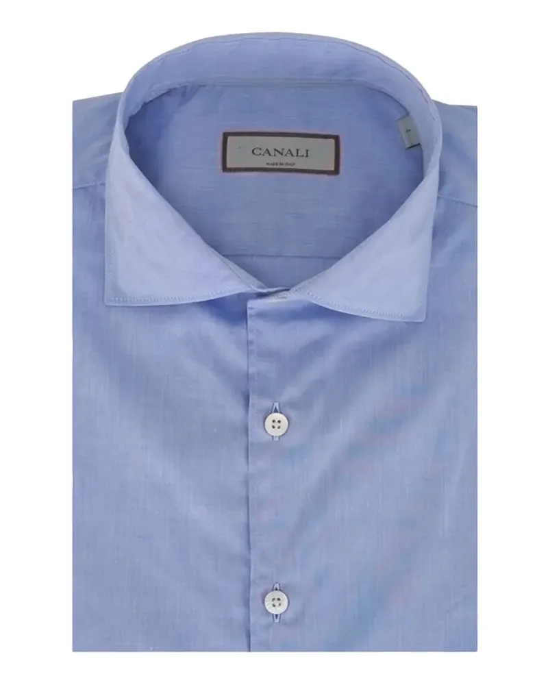Canali Klassisches Hemd - Blau Blau