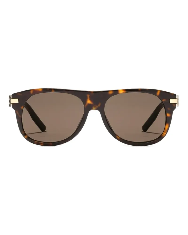 Dolce & Gabbana metal plaque sunglasses - Braun Braun