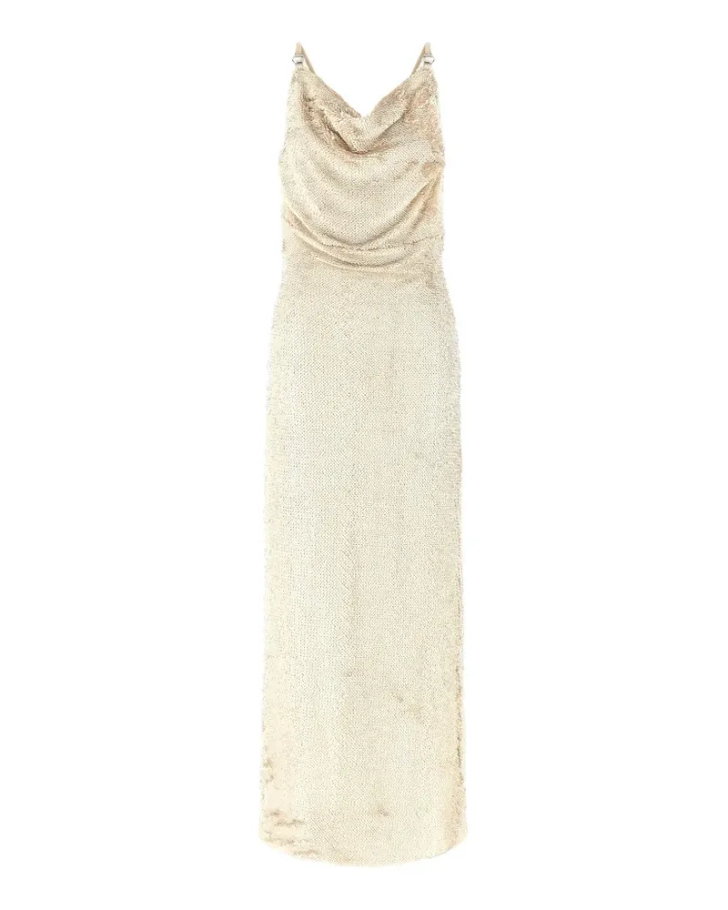 COPERNI sequin-embellished draped dress - Nude Nude