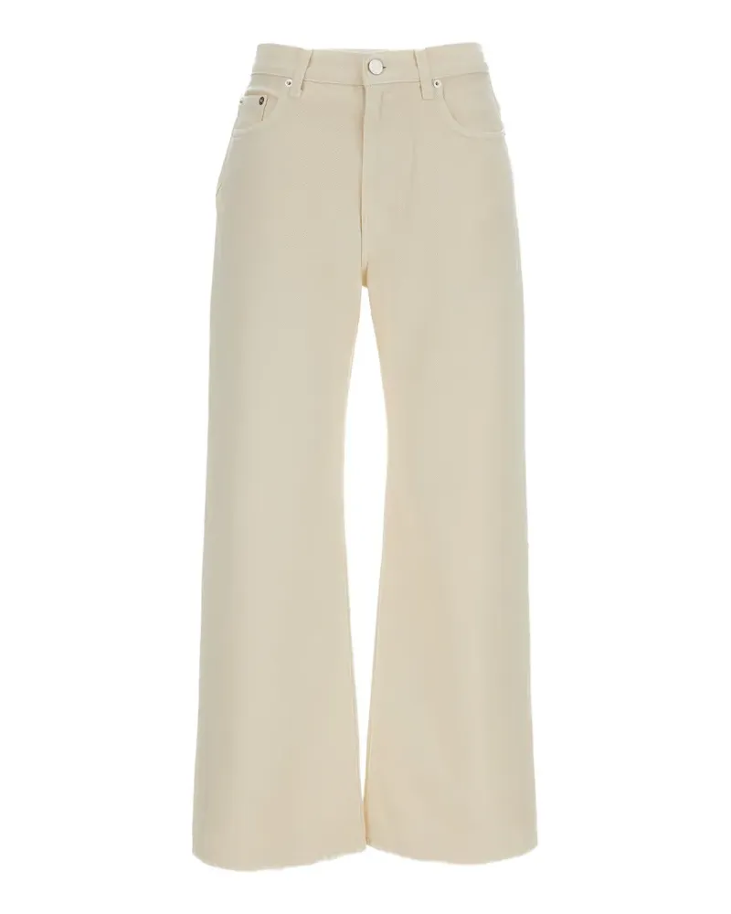 Haikure Jeans mit weitem Bein - Nude Nude
