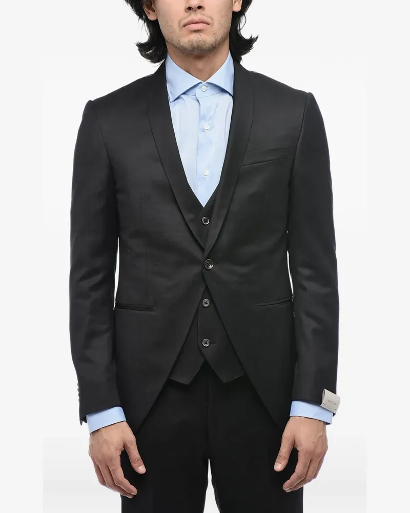 Corneliani single-breasted suit - Schwarz Schwarz