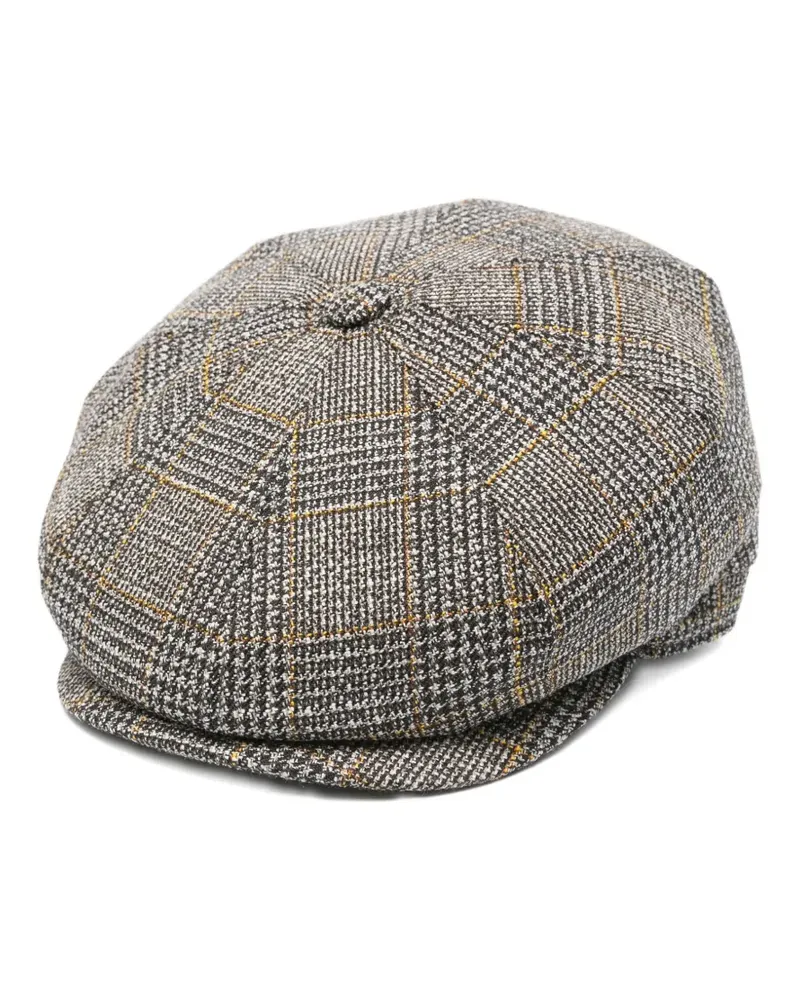 Borsalino Karierte Mütze - Braun Braun
