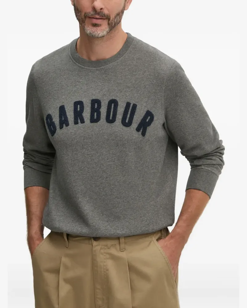 Barbour Prep Pullover mit Logo - Grau Grau