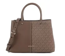 Shopper mit Monogrammmuster - Braun