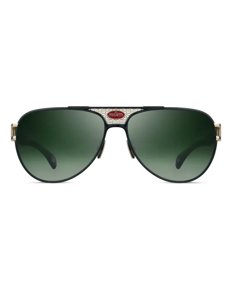 Bugatti Getönte Pilotenbrille - Schwarz Schwarz