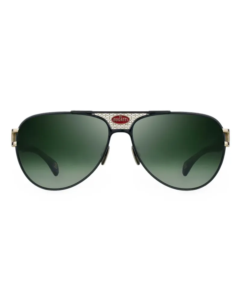 Bugatti pilot-frame sunglasses - Schwarz Schwarz