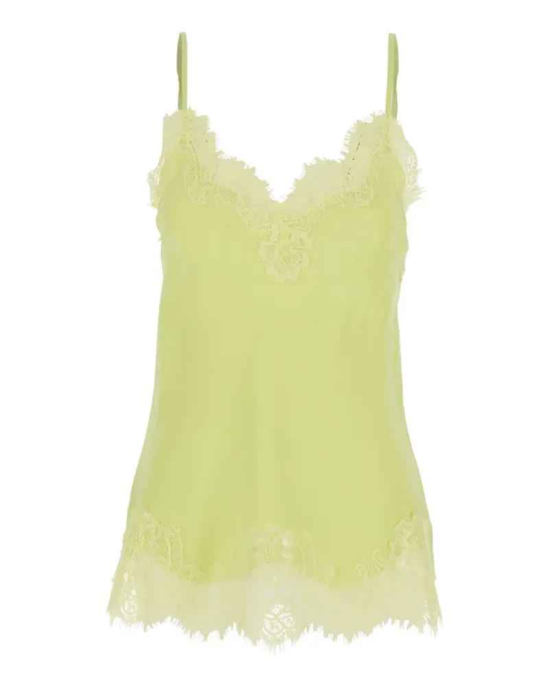 Gold Hawk Clothing lace-trim sleeveless top - Gelb Gelb