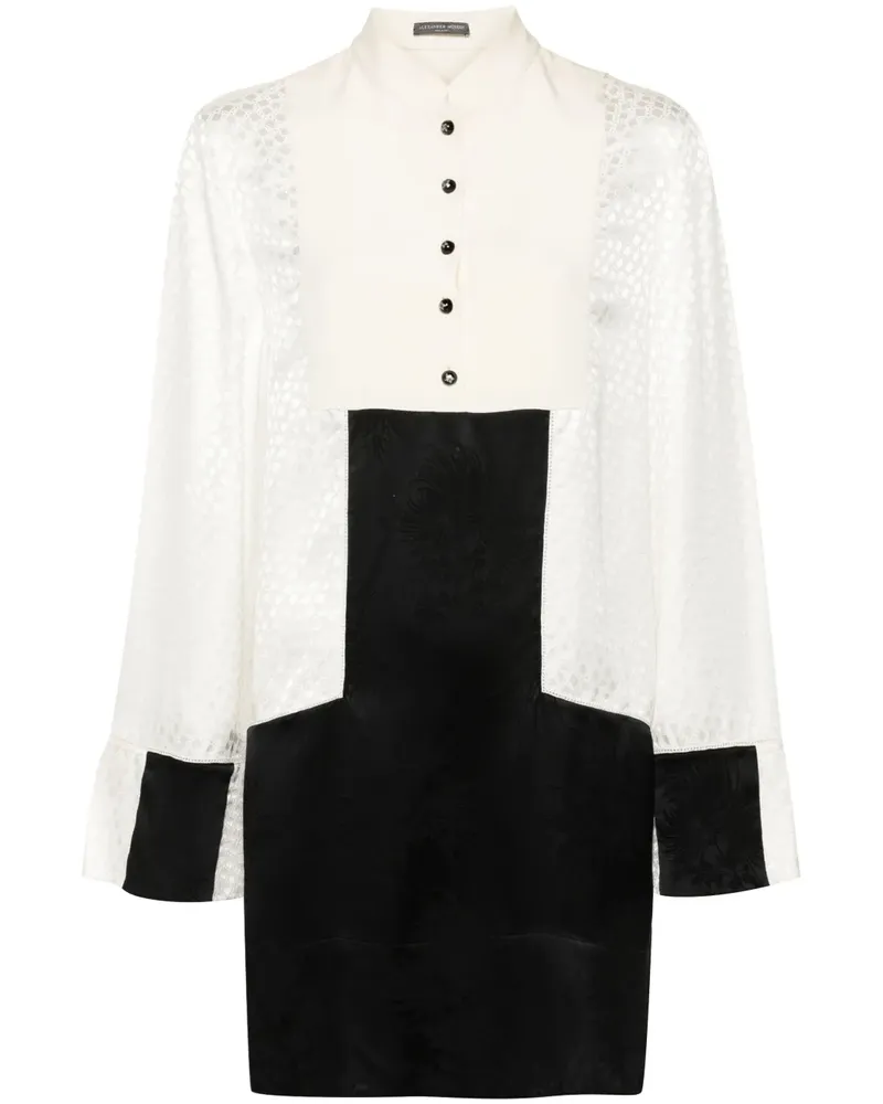 Alexander McQueen Minikleid mit Jacquardmuster - Schwarz Schwarz