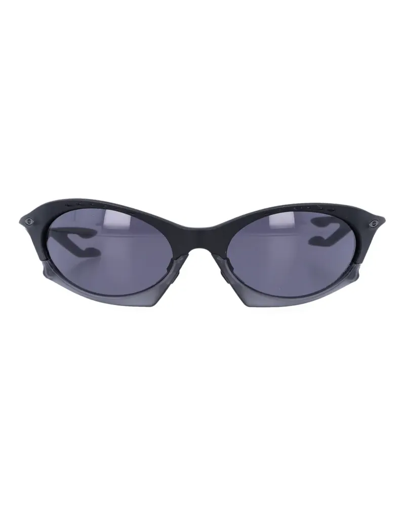 Oakley Plantaris Sonnenbrille mit geometrischem Gestell - Schwarz Schwarz
