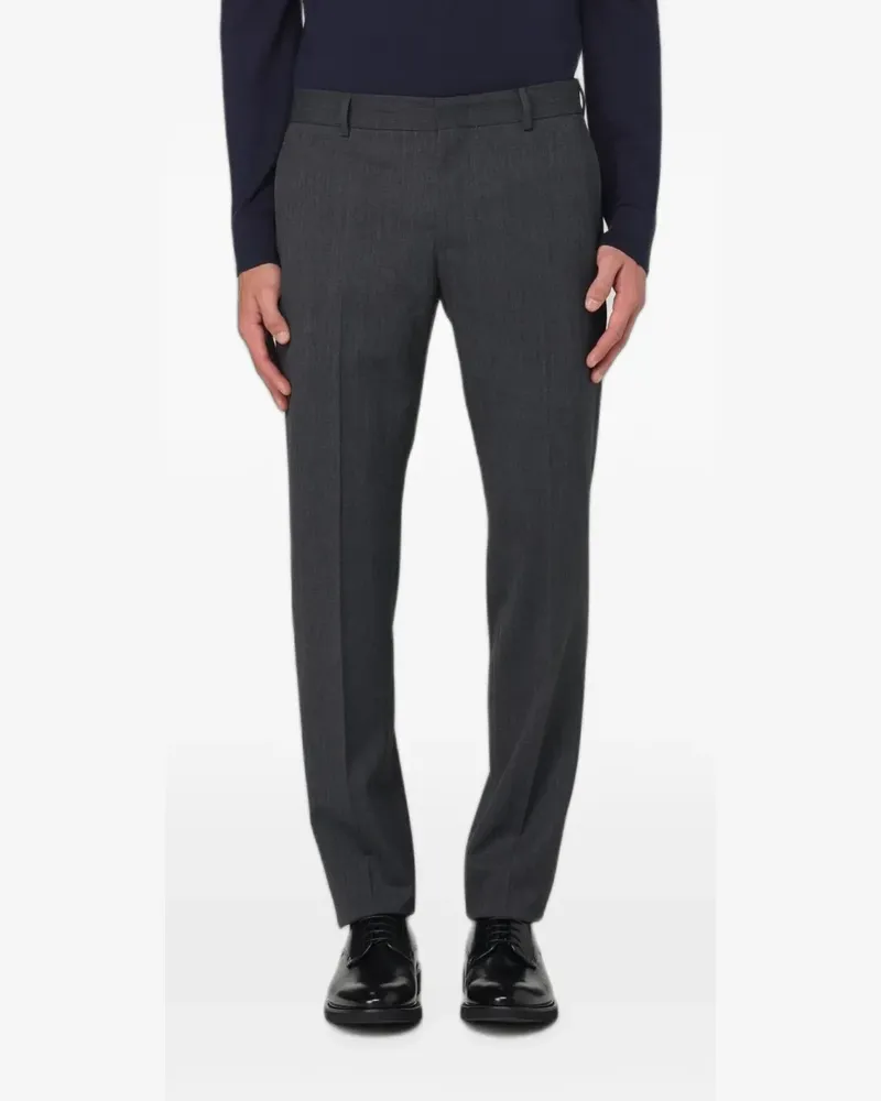 PT TORINO mélange-effect tailored trousers - Grau Grau