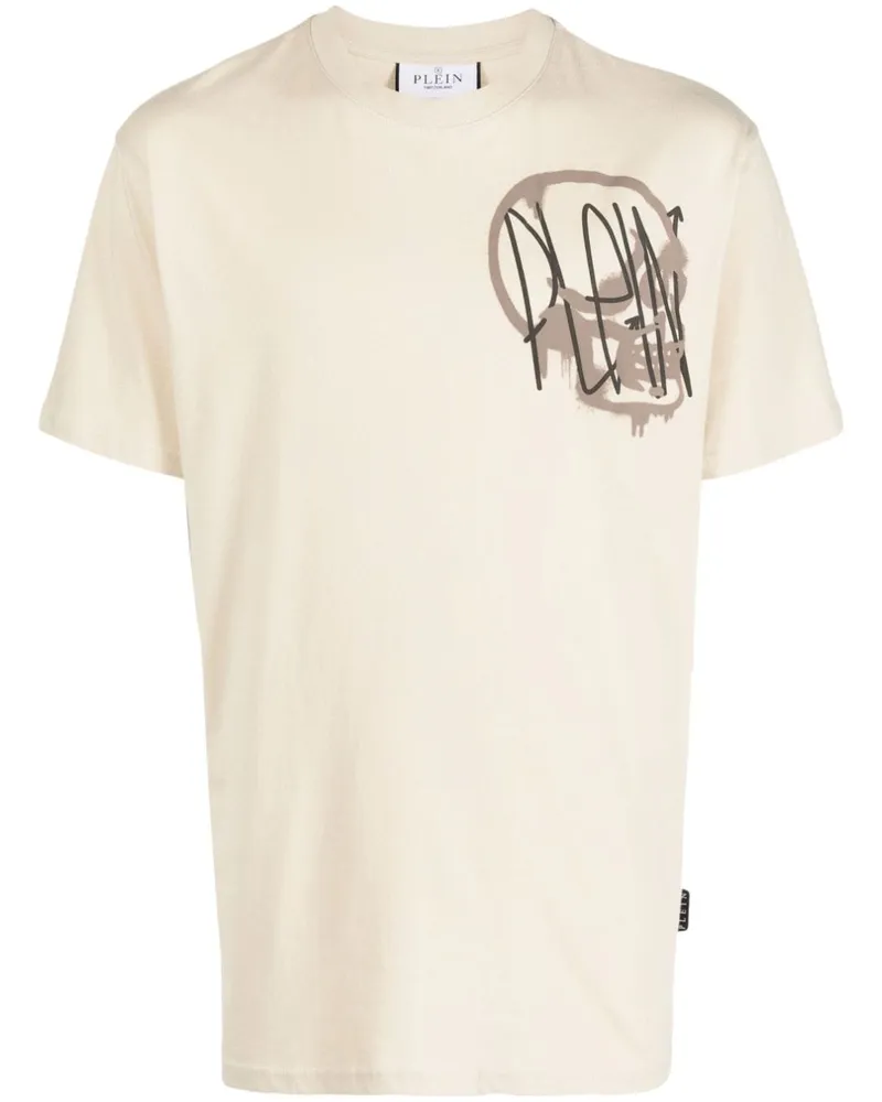 Philipp Plein T-Shirt mit rundem Ausschnitt - Nude Nude