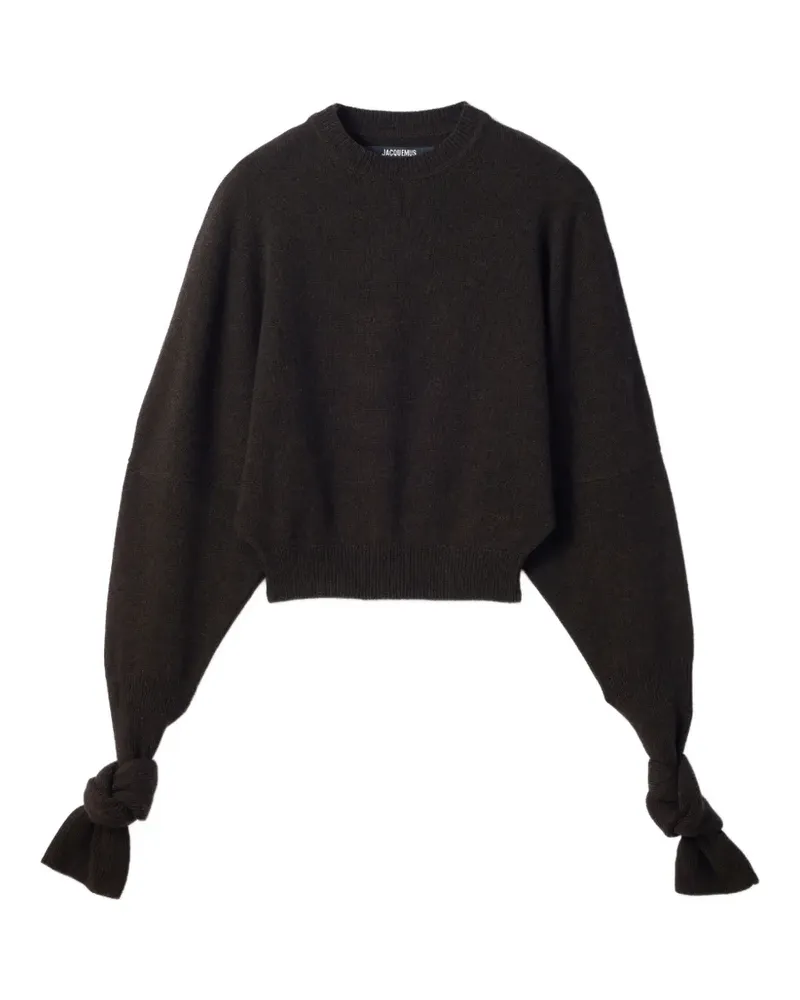 Jacquemus The Fiocco Pullover mit Fledermausärmeln - Braun Braun
