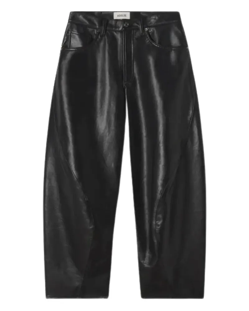 AGOLDE Twist trousers - Schwarz Schwarz