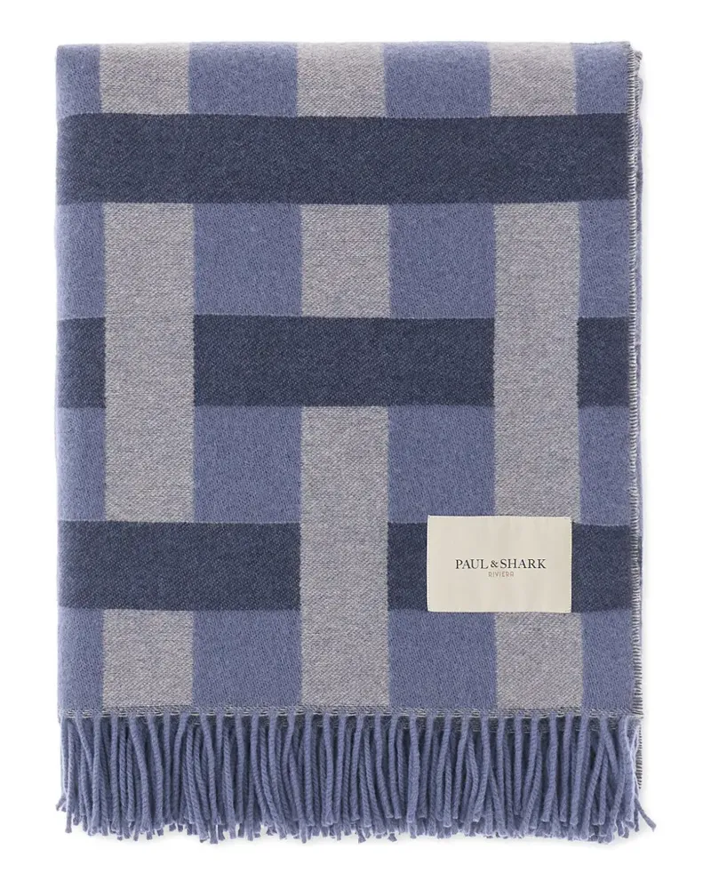 Paul & Shark Schal mit geometrischem Muster - Blau Blau