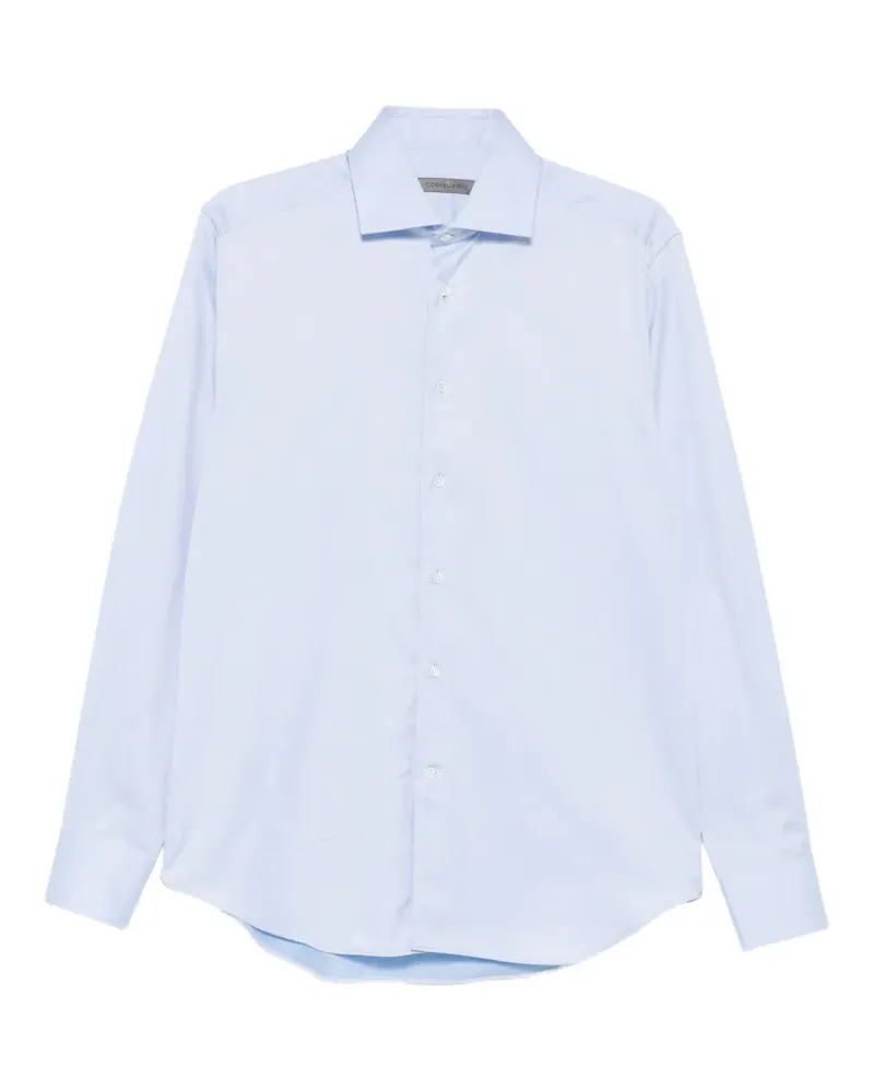 Corneliani spread-collar button-up shirt - Blau Blau