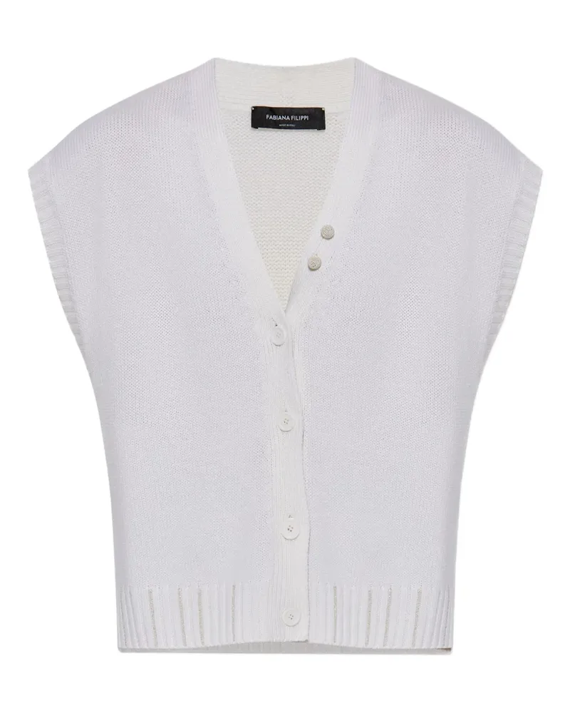 Fabiana Filippi Cardigan aus Wolle - Weiß Weiß