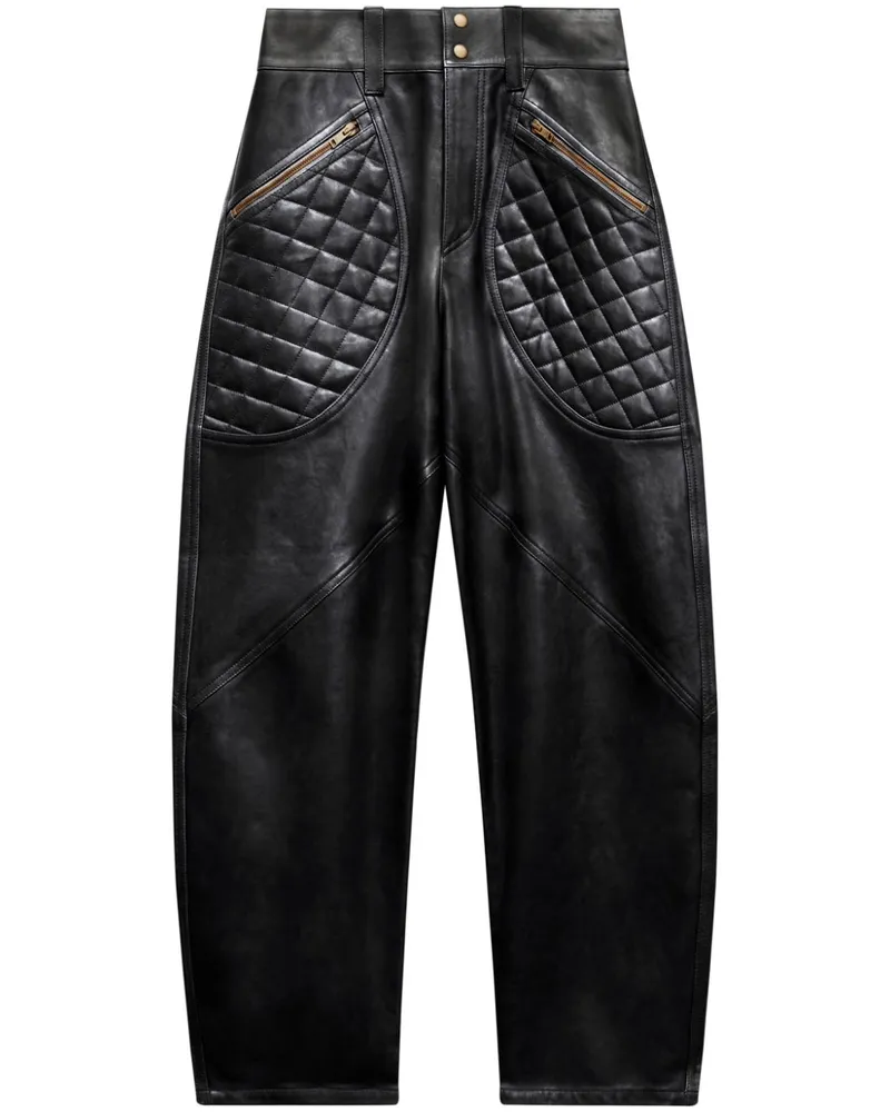 Isabel Marant Catarina Tapered-Hose - Schwarz Schwarz