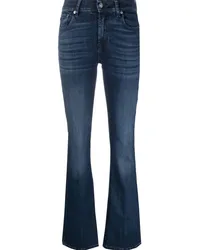 7 for all mankind Schlagjeans mit hohem Bund Blau