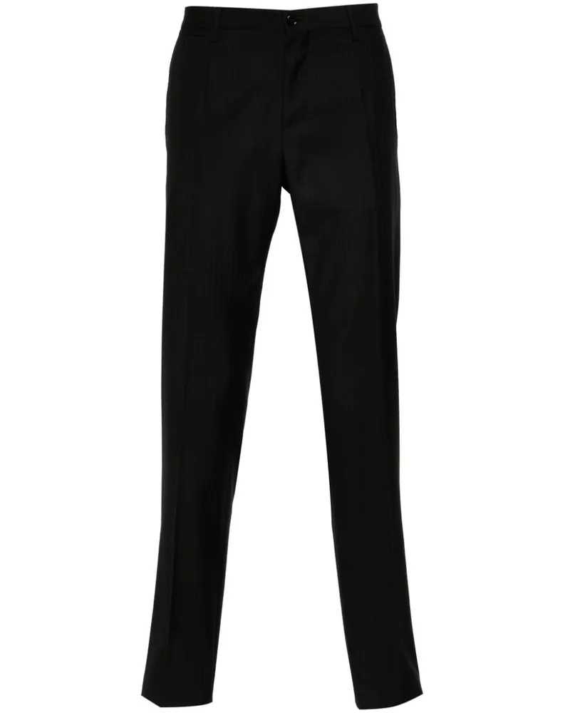 Dolce & Gabbana Hose mit Bügelfalten - Schwarz Schwarz