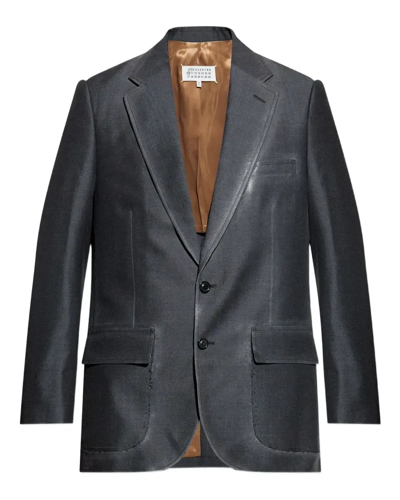 Maison Margiela Einreihige Jacke - Grau Grau