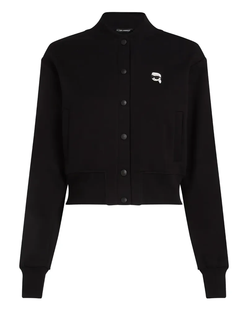 Karl Lagerfeld Ikon Bomberjacke - Schwarz Schwarz