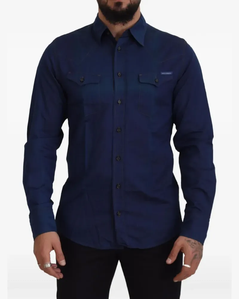 Dolce & Gabbana Gold slim-fit shirt - Blau Blau