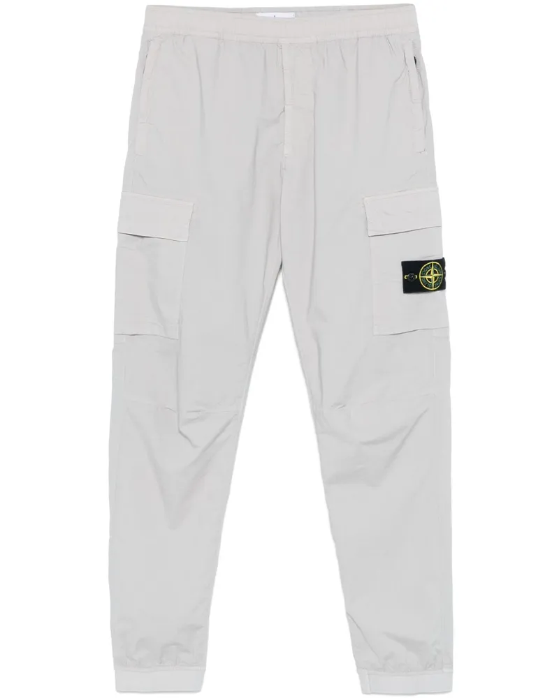 Stone Island Jogginghose mit Kompass-Patch - Grau Grau