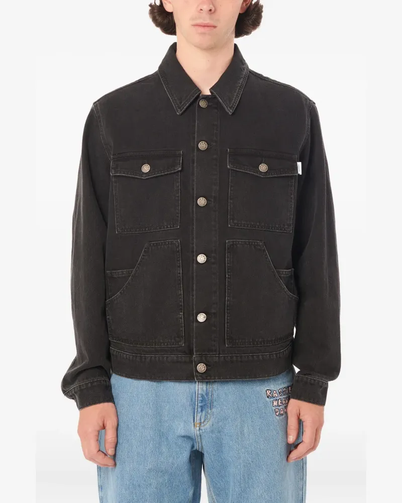 PACCBET RASSVET Klassische Jeansjacke - Schwarz Schwarz