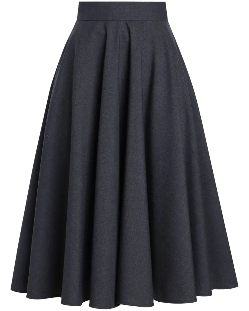 Dolce & Gabbana Midirock mit Falten - Grau Grau