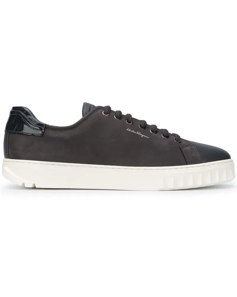 Ferragamo Sneakers mit Kontrasteinsätzen - Grau Grau