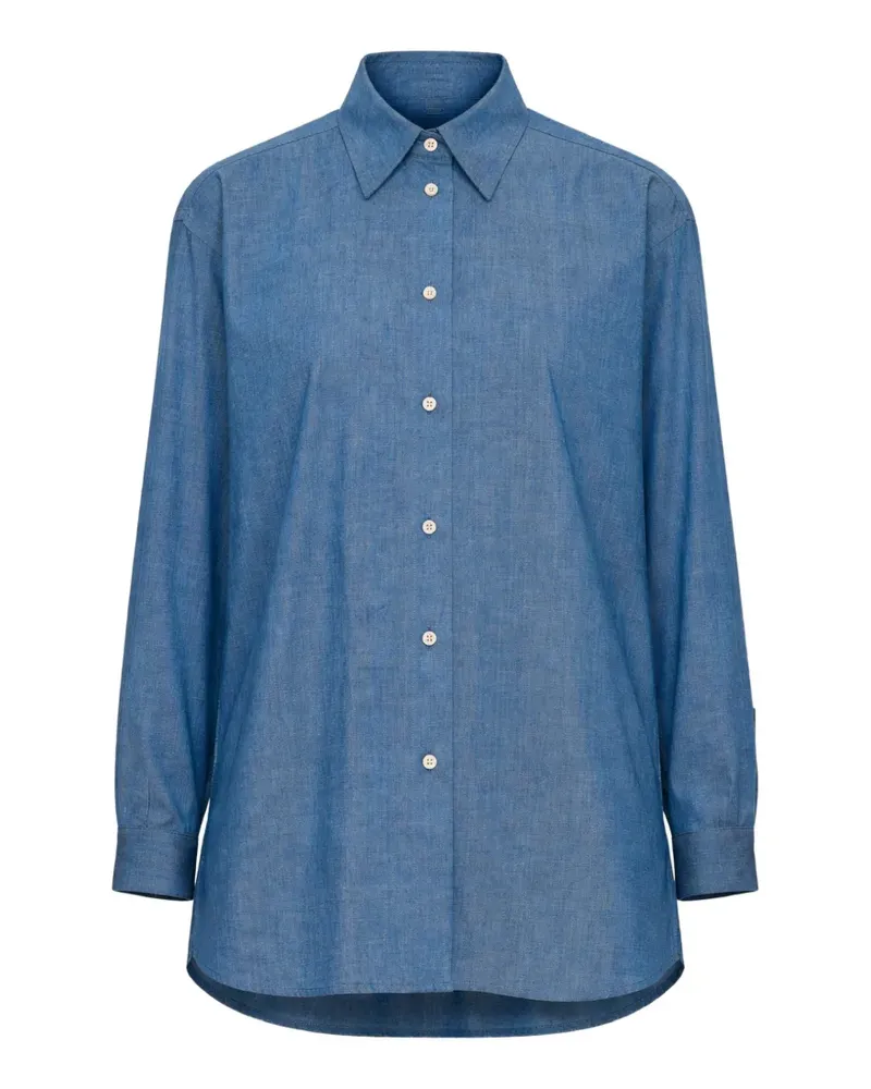 Dušan pointed-collar shirt - Blau Blau