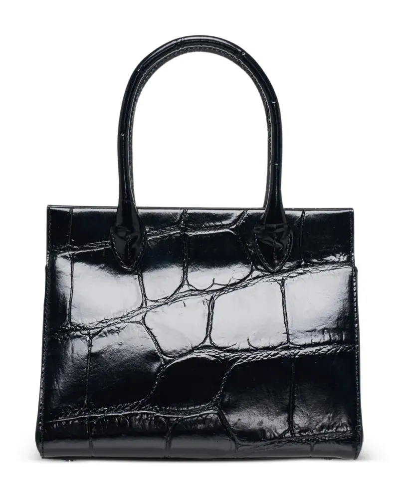 Comme des Garçons crocodile-effect tote bag - Schwarz Schwarz