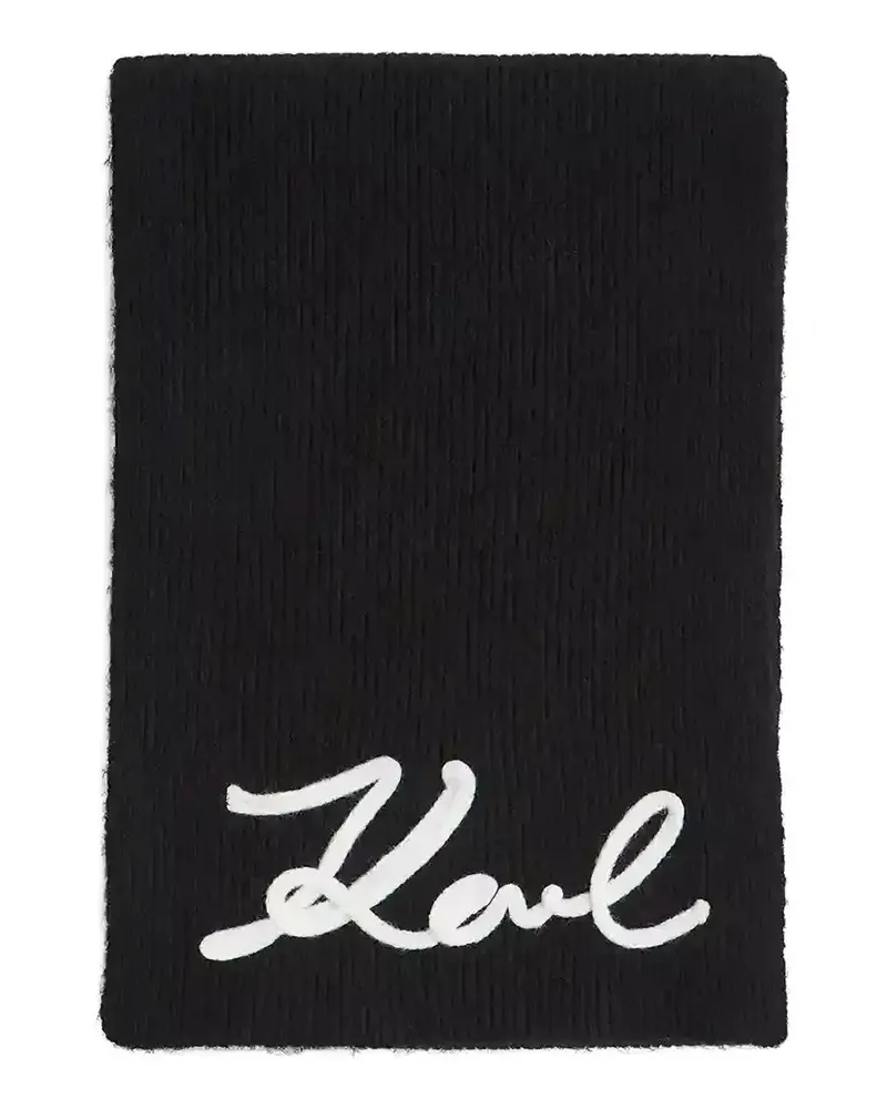 Karl Lagerfeld Schal mit Logo-Detail - Schwarz Schwarz