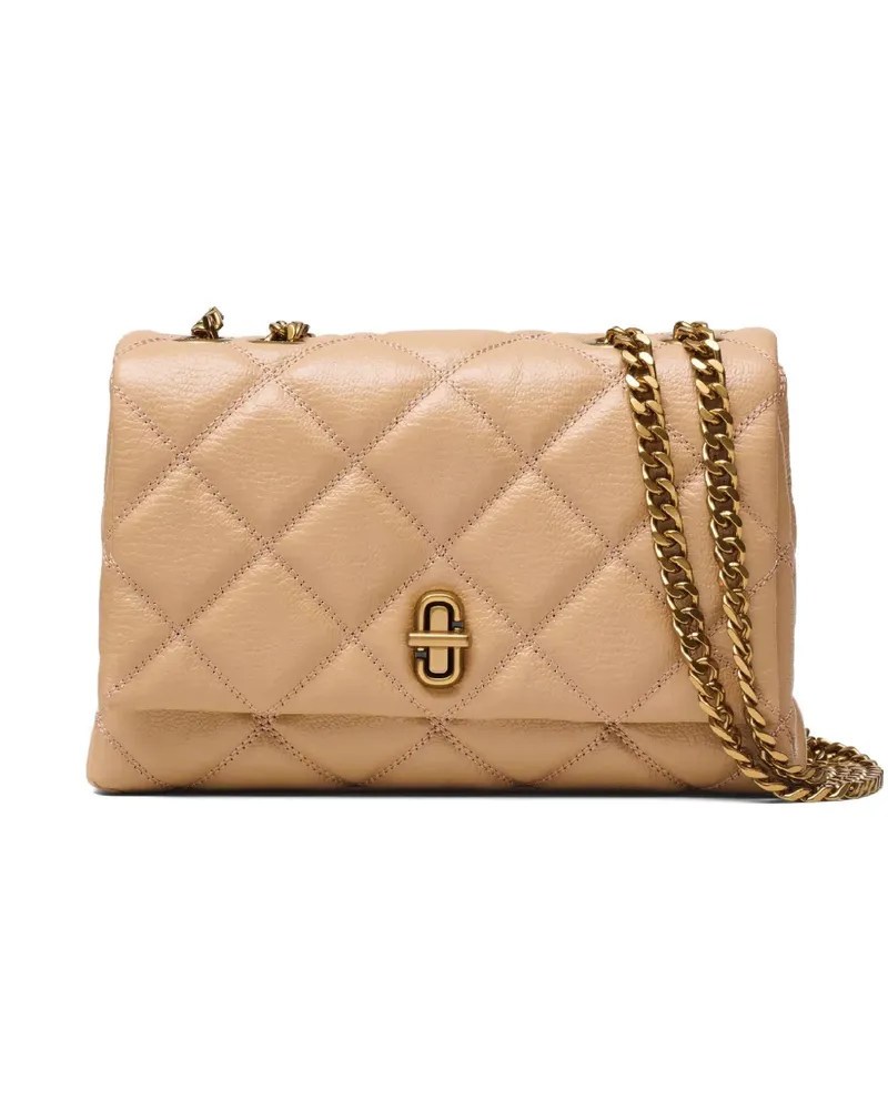 Marc Jacobs Gesteppte The Slim Schultertasche mit Kette - Nude Nude