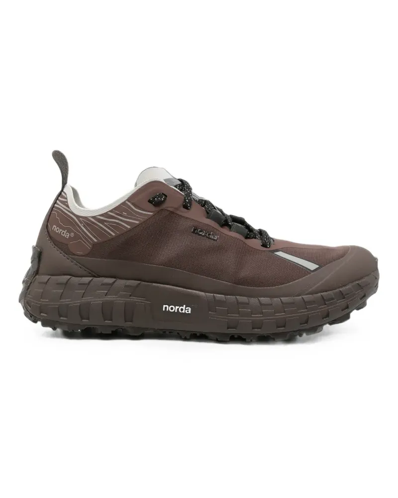 Norda Sneakers mit Kontrasteinsätzen - Braun Braun
